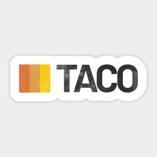 Vintage Taco Sticker